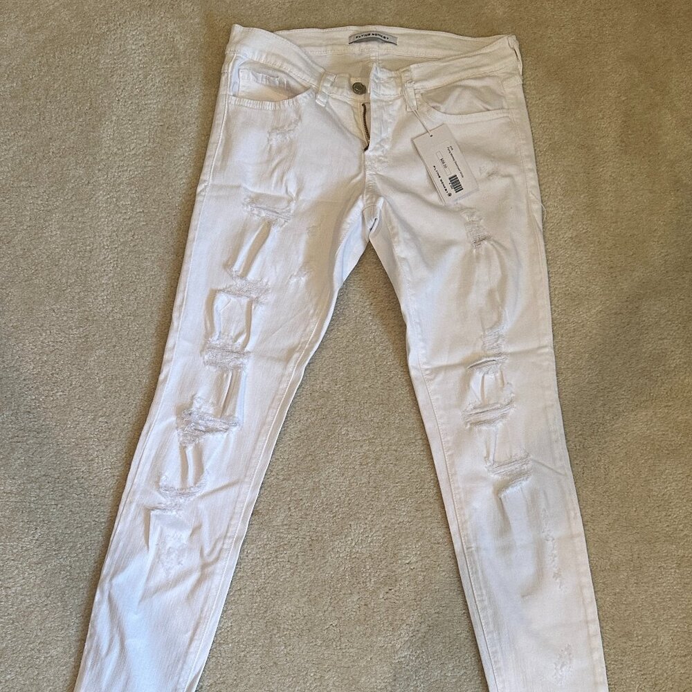 Flying Monkey White Jeans